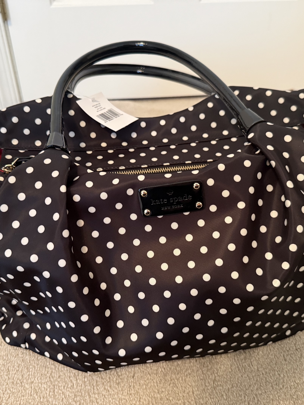 kate spade black and white Diaper Bag Or Tote